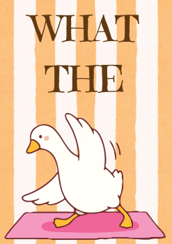 Bügelbild What the Duck Yoga
